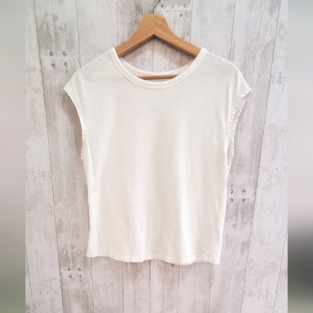 Banana Republic White Muscle Tee